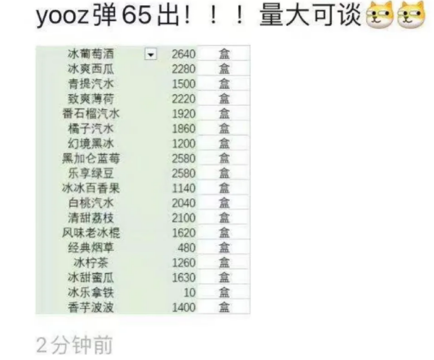 【格物】YOOZ柚子品牌大经销商32元出烟弹？